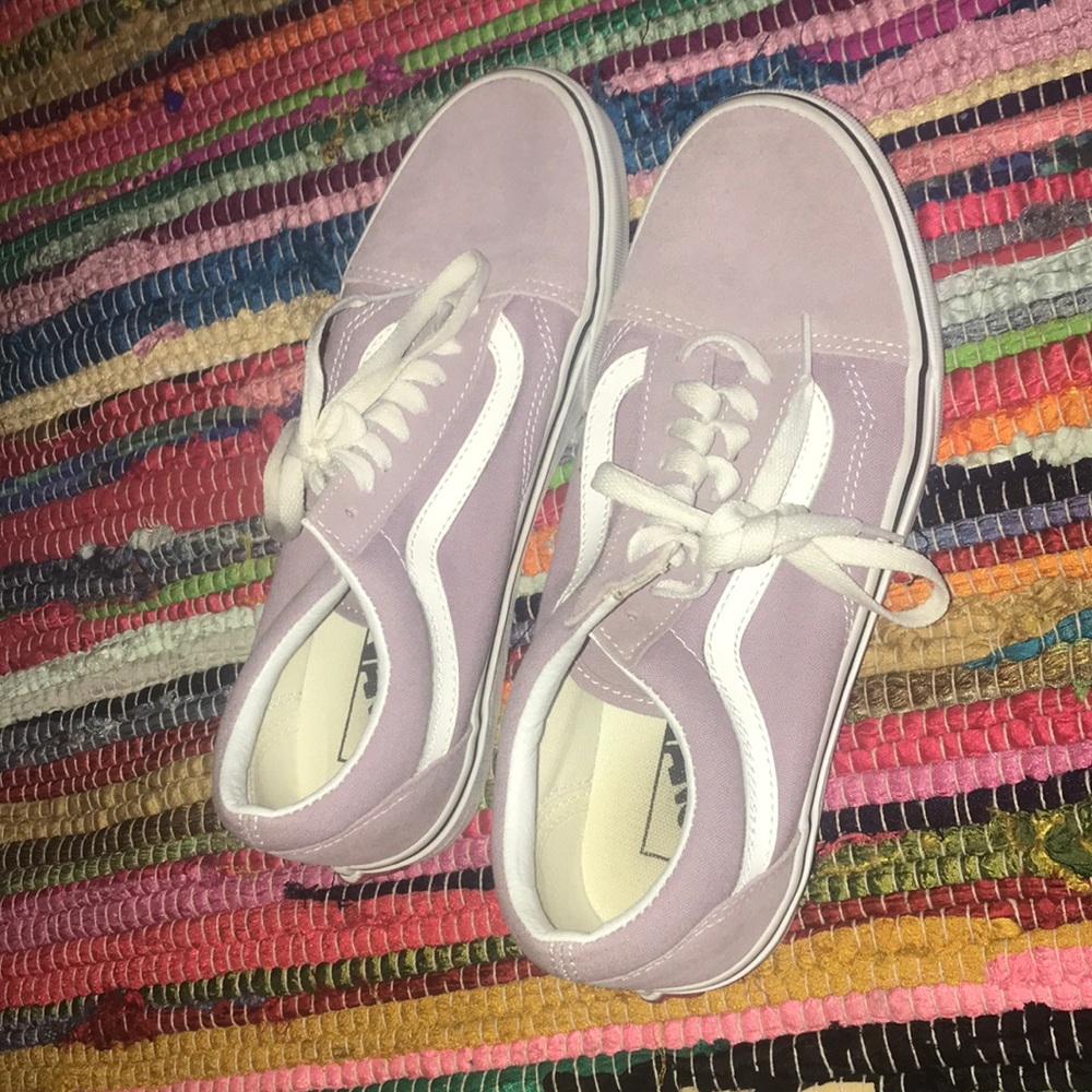 Pastel purple old skool vans
